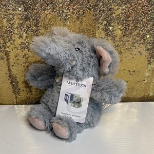 Intelex Warmies Microwavable Gray Elephant Plush with lavander scent soothing